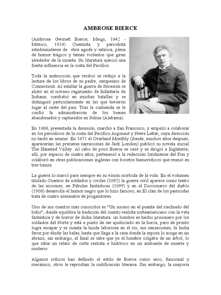 A. Bierce