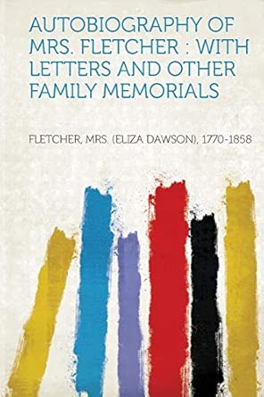 (Eliza Dawson) 1770-1858 Fletcher