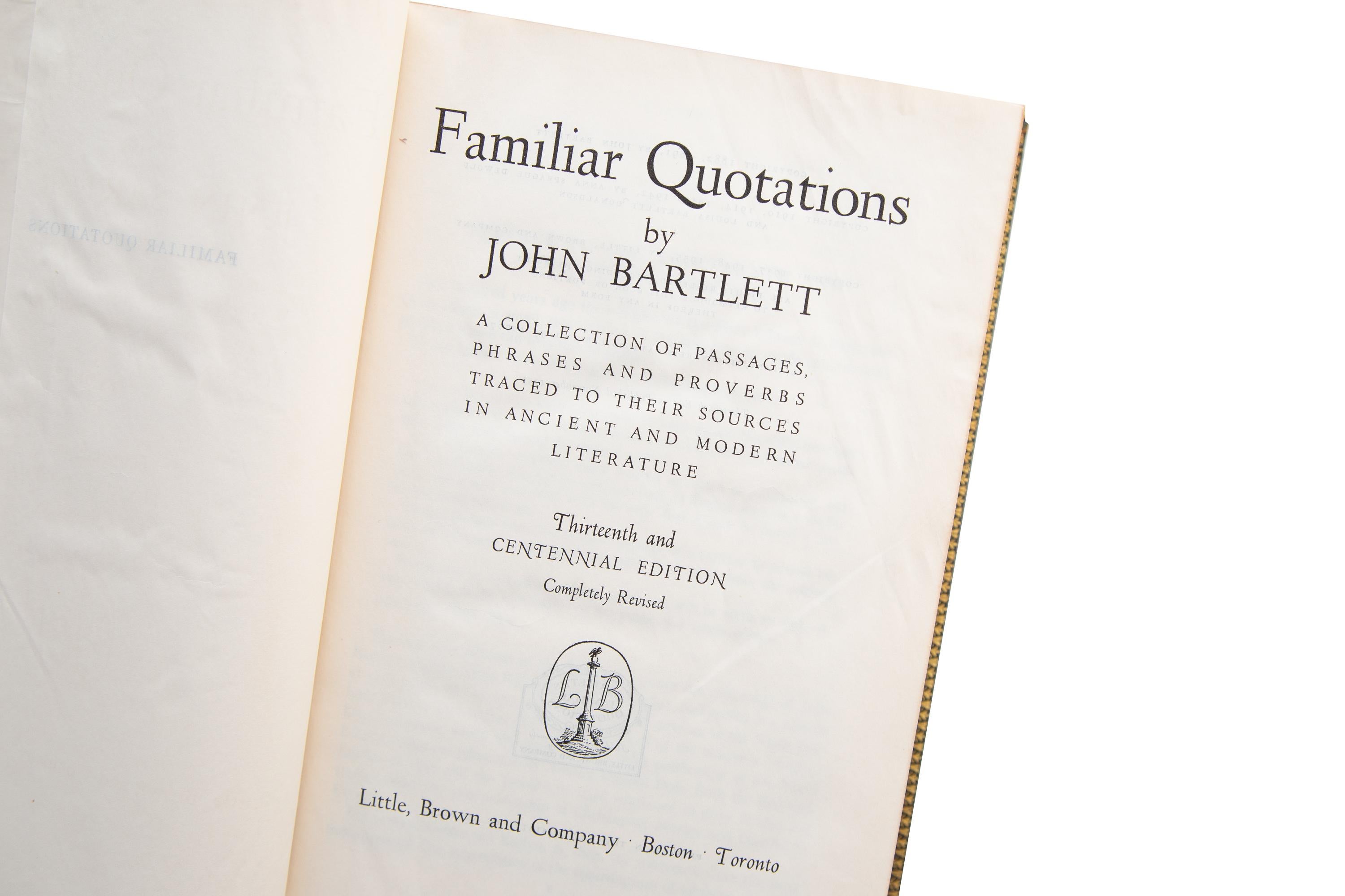 John Bartlett - undifferentiated