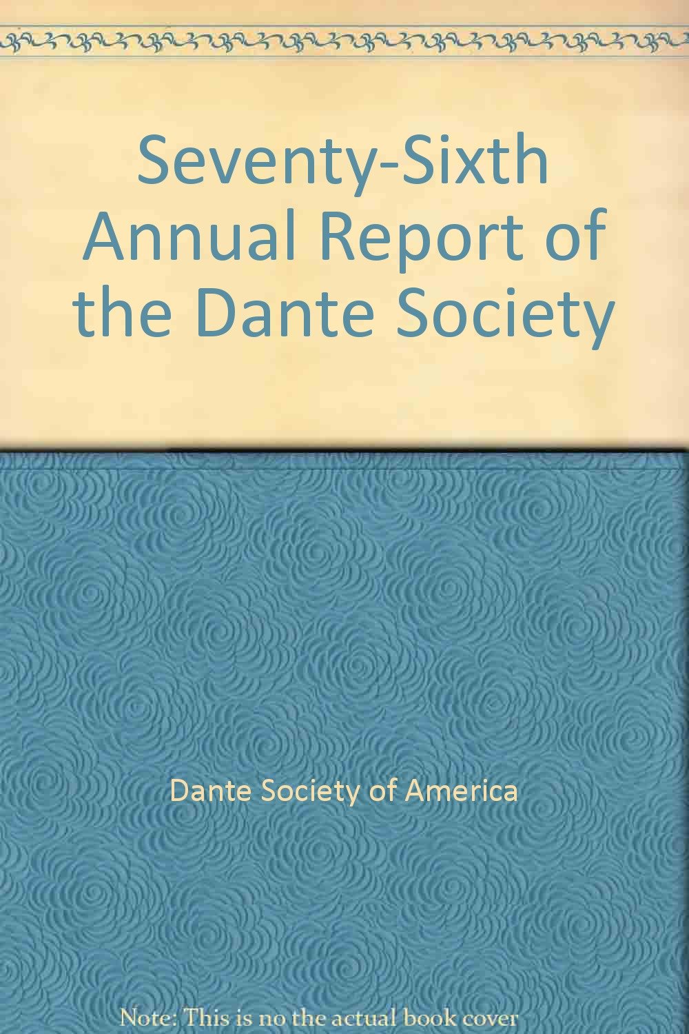 Dante Society (U.S.).