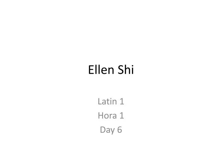 Ellen Shi
