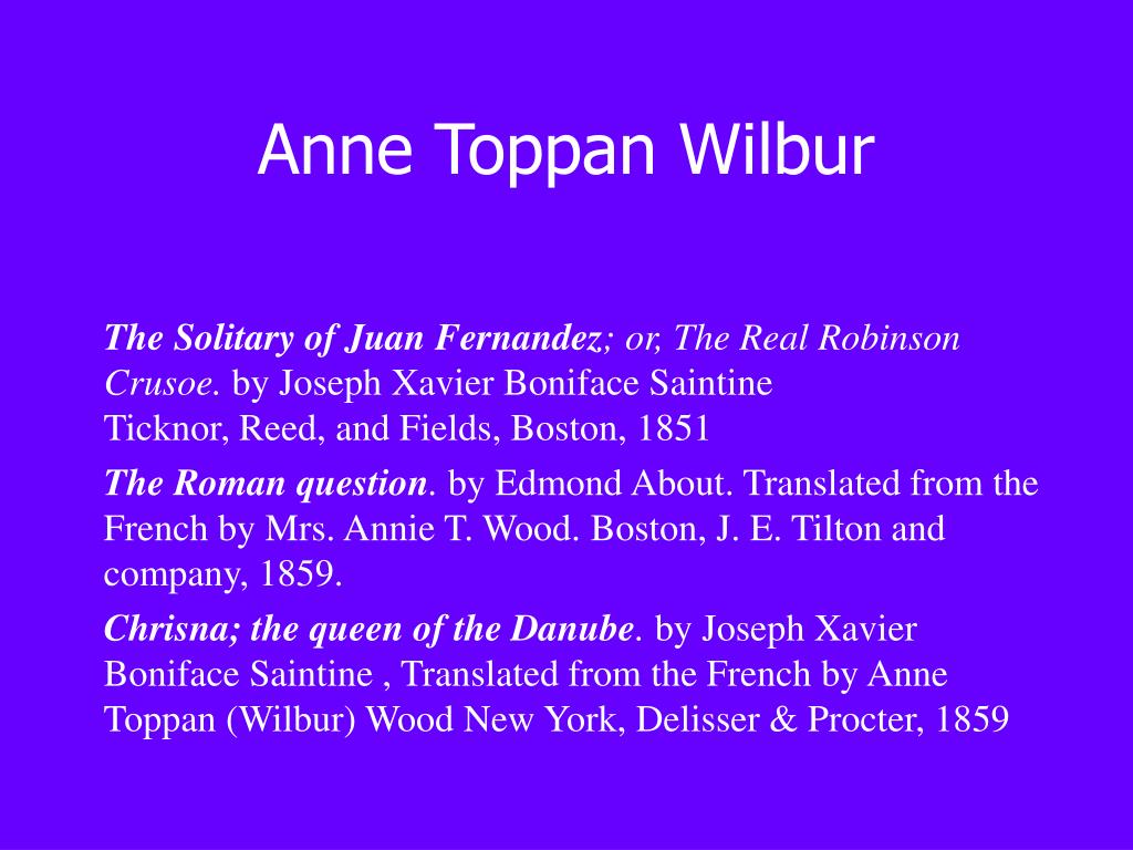 Anne T. Wilbur